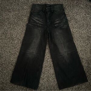 no faith studios rave goth jeans unisex